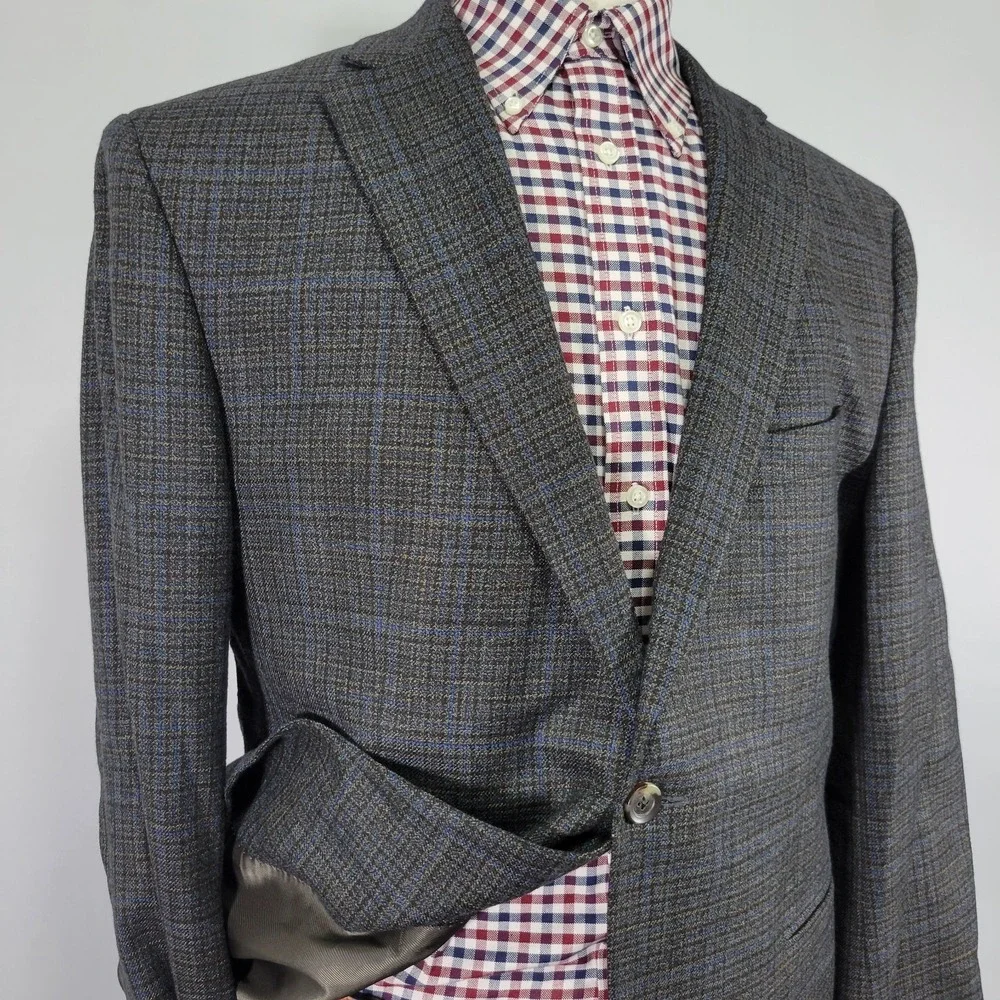 Daniel Cremiux Cooper SPJ Men's Sport Coat Blazer Two Button Flannel‎ Wool 44S